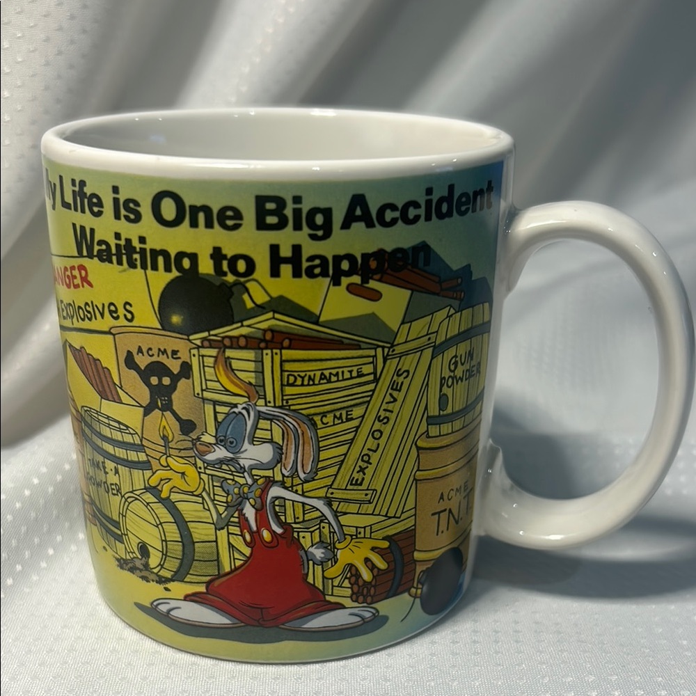 Vintage 1987 Who Framed Roger Rabbit Coffee Mug Disney Applause
